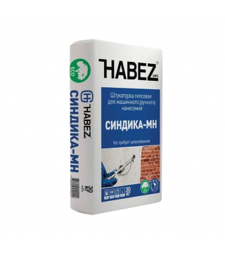 HABEZ-CИНДИКА МН, штукат.гипс.,маш.нанесен. 30кг 