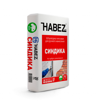 HABEZ-CИНДИКА, штукатурка гипс.,ручн.нанесен. 30кг 