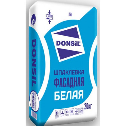 Штукатурка фасадная БЕЛАЯ DONSIL