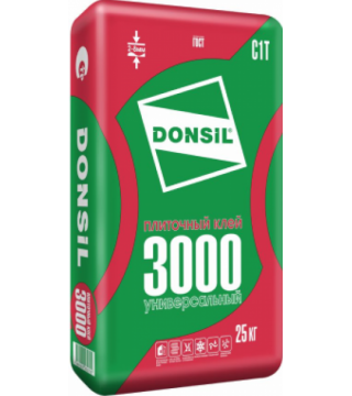 Клей для керамической плитки DONSIL 3000 универсальный