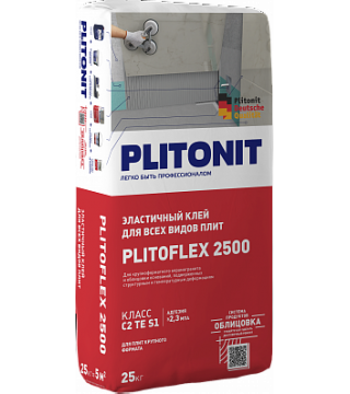 PLITONIT  PLITOFLEX 2500 клей эластичный для крупноформатной плитки