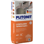 Термостойкий раствор для кладки печей, каминов, дымоходов и мангалов PLITONIT СуперКамин ТермоКладка, 20 кг