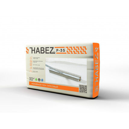 Наливной пол гипсовый Habez-Gips "ПОЛ-РЗ5", 30 кг, Россия