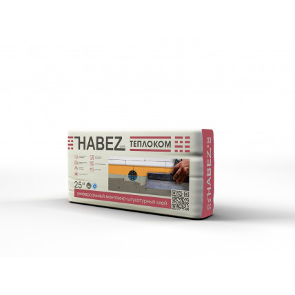 Клей для пенополистирола Habez-Gips "ТЕПЛОКОМ", 25 кг, Россия
