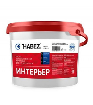 HABEZ-Интерьер, акриловая краска для потолков и стен 6кг