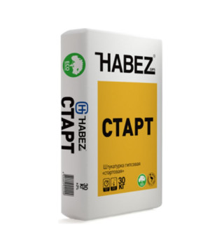 Штукатурка гипсовая Habez-Gips "Старт РН", 30 кг, белая, Россия