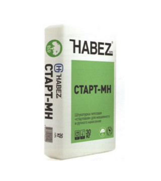 Штукатурка гипсовая Habez-Gips "Старт МН", 30 кг, белая, Россия