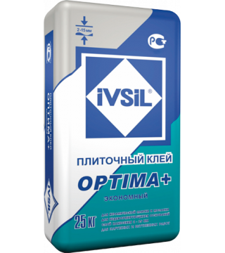 Экономичный плиточный клей ГОСТ Р 56387 класс С1 Optima+