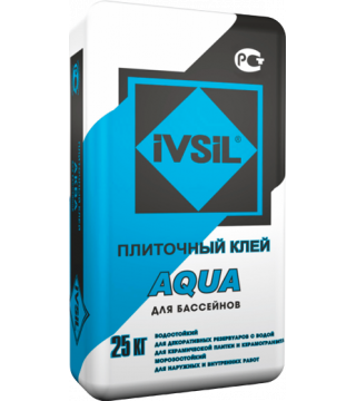 Водостойкий плиточный клей ГОСТ 56387 класс С2ТЕS1 Aqua