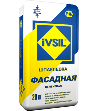 Универсальная цементная шпаклевка Фасадная