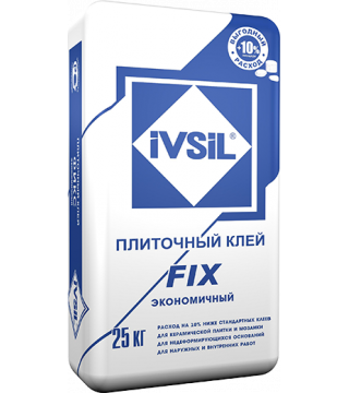 Экономичный плиточный клей ГОСТ Р 56387 класс С1 Fix