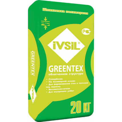 Финишная шпаклевка GREENTEX