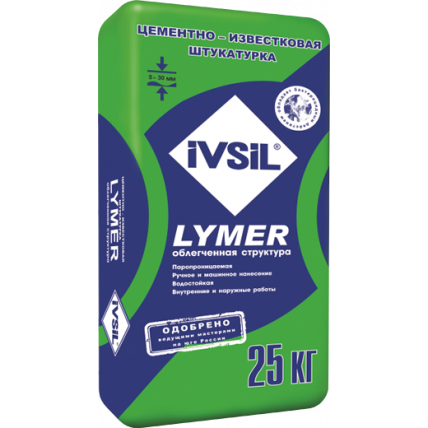 Цементно-известковая штукатурка LYMER