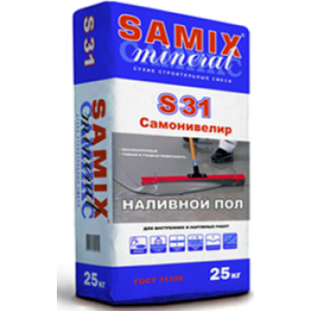 Наливной пол Samix S-31 на цементной основе, 25 кг