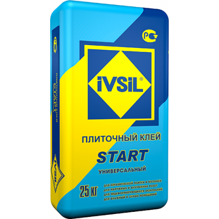 Стандартный плиточный клей ГОСТ Р 56387 класс С1 Start